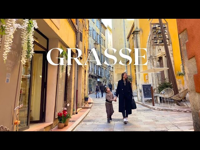 Travel vlog - Walk in GRASSE, France Provence, What to visit around Nice and Cannes, French Riviera Travel Guide