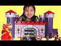 Jannie Pretend Play with Wooden Castle Playset