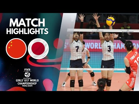 CHINA 🆚 JAPAN: [4K] Epic U17 Women's Volleyball Final 2024 - A Clash of Skill, Speed, and Strength!
