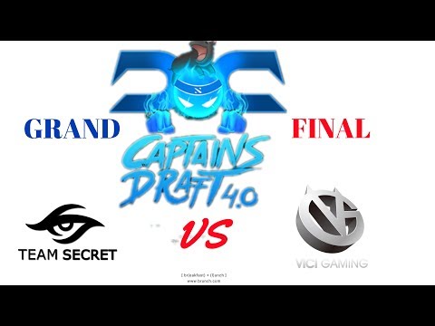 Grand Finals  Team Secret vs Vici Gaming   Captains Draft 4.0