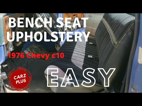 How to Reupholster a Truck Bench Seat - Chevy c10 Pickup Bench Seat Cover