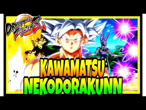 DBFZ Nekodorakunn vs Kawamatsu feat UI Goku Beerus Trunks Base Goku Bardock DRAGON BALL FIGHTERZ S3