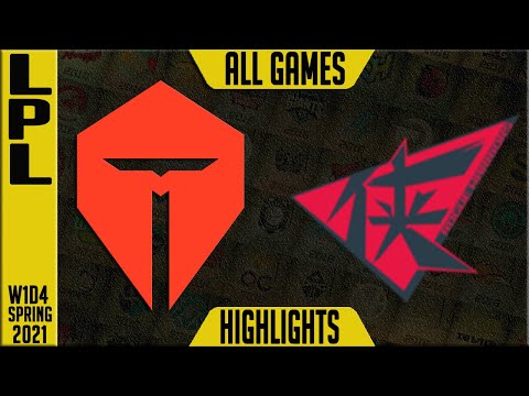 TES vs RW Highlights ALL GAMES | LPL Spring 2021 W1D4 | TOP Esports vs Rogue Warriors