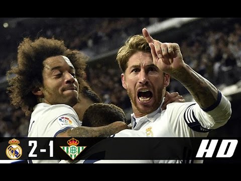 Real Madrid vs Real Betis 2-1 All Goals & Highlights (La Liga) 12-03-2017