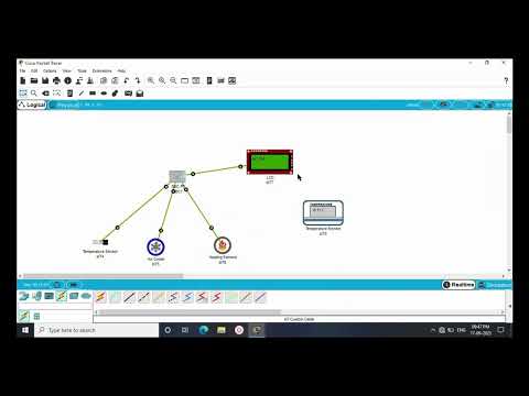IoT | SMART ROOM TEMPERATURE MONITORING | CISCO PACKET TRACER