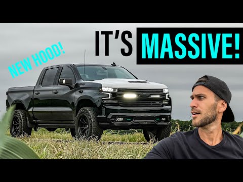 Silverado Trail Boss [RAM AIR] Fiberglass Hood! RK Sport - Functional Scoop 🔥