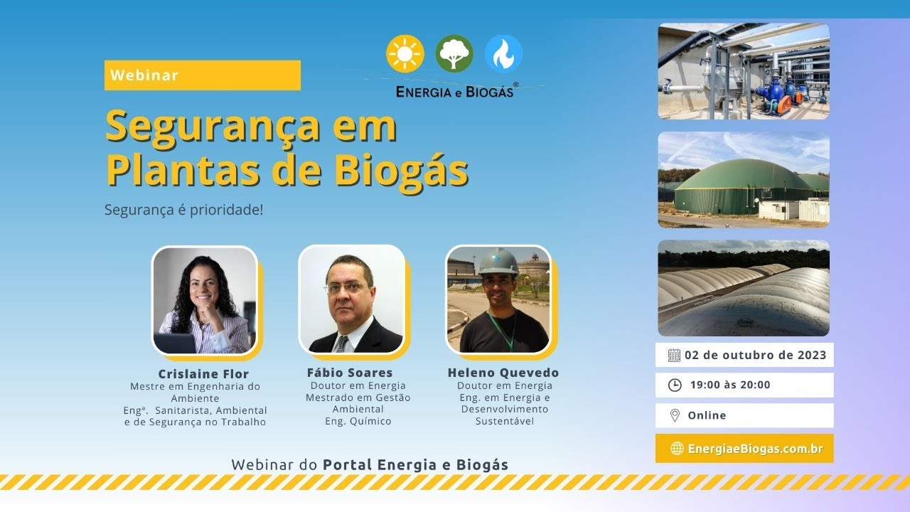 Webinar Segurança em Plantas de Biogás