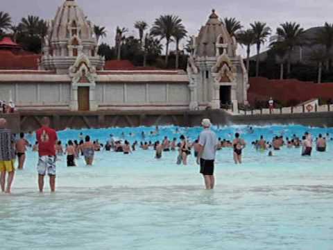 World's biggest wave machine at Siam Park, Tenerife