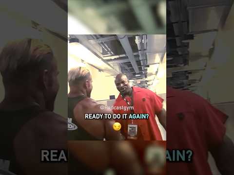 Jay Cutler runs into Ronnie Coleman at the 2008 Mr Olympia 😱 #motivation #bodybuilder #mrolympia