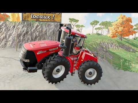 COLORED LARGE TRACTORS DEATH RUN Farming Simulator 22