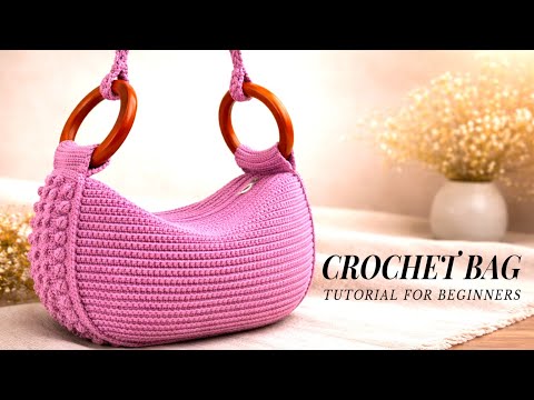 MODERN CROCHET BAG TUTORIAL | STEP BY STEP FOR BEGINNERS