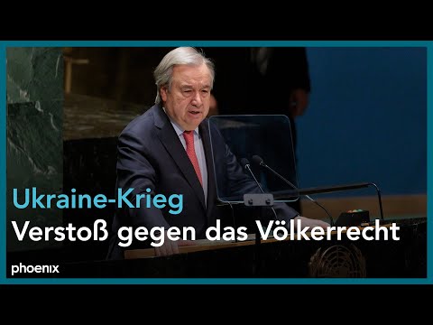 UN-Generalversammlung zum Jahrestag des Kriegs in der Ukraine am 22.02.23