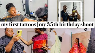 I Got My First Tattoos,My 35th Birthday Photoshoot + What I Started Watching in 2024 | VLOG