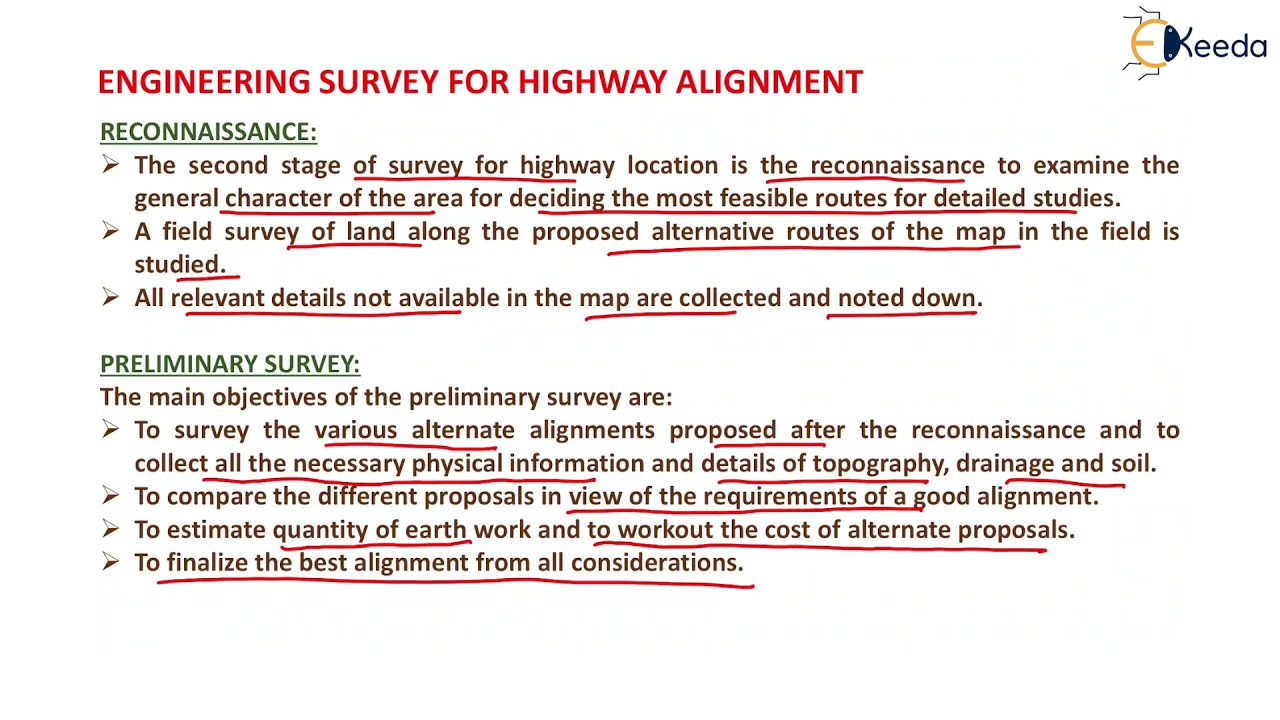 Engineering Survey For Highway Alignment - Transportation Engineering - I