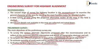 Engineering Survey For Highway Alignment - Transportation Engineering - I