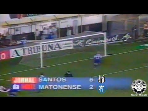 Santos 6 x 2 Matonense - 18/03/1998 - Santos goleia em primeira vitória no Paulistão 98