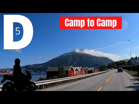 Motorcycle road trip From Mørsvikbotn Camping to Fosseng Camping.