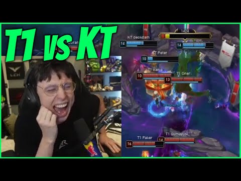 Caedrel Reacts To T1 VS KT Road To MSI Series