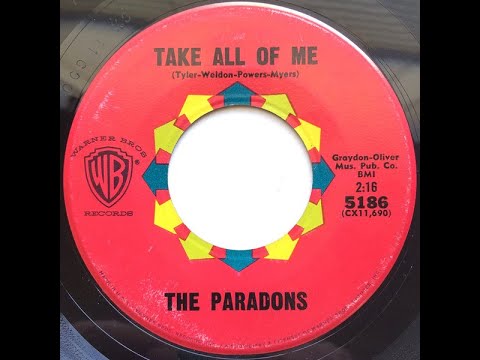 The Paradons - Take All Of Me   1961