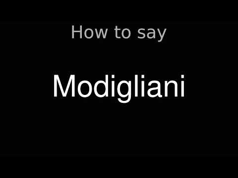 How to Pronounce correctly Modigliani (Movie)