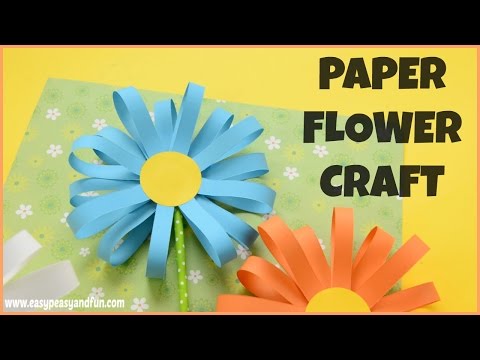 How to Make a Paper Flower - flower craft