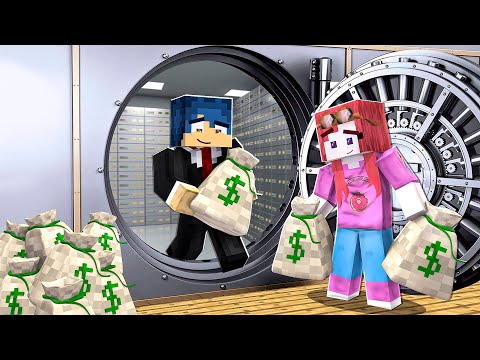 RUBO 3.000.000€ AI MIEI AMICI NEL CAVEAU! - MINECRAFT *VITA IN CITTÀ*