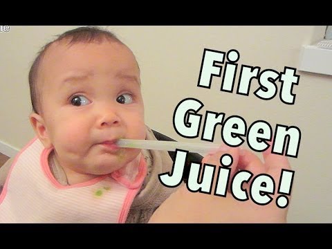 Baby's First Green Juice!