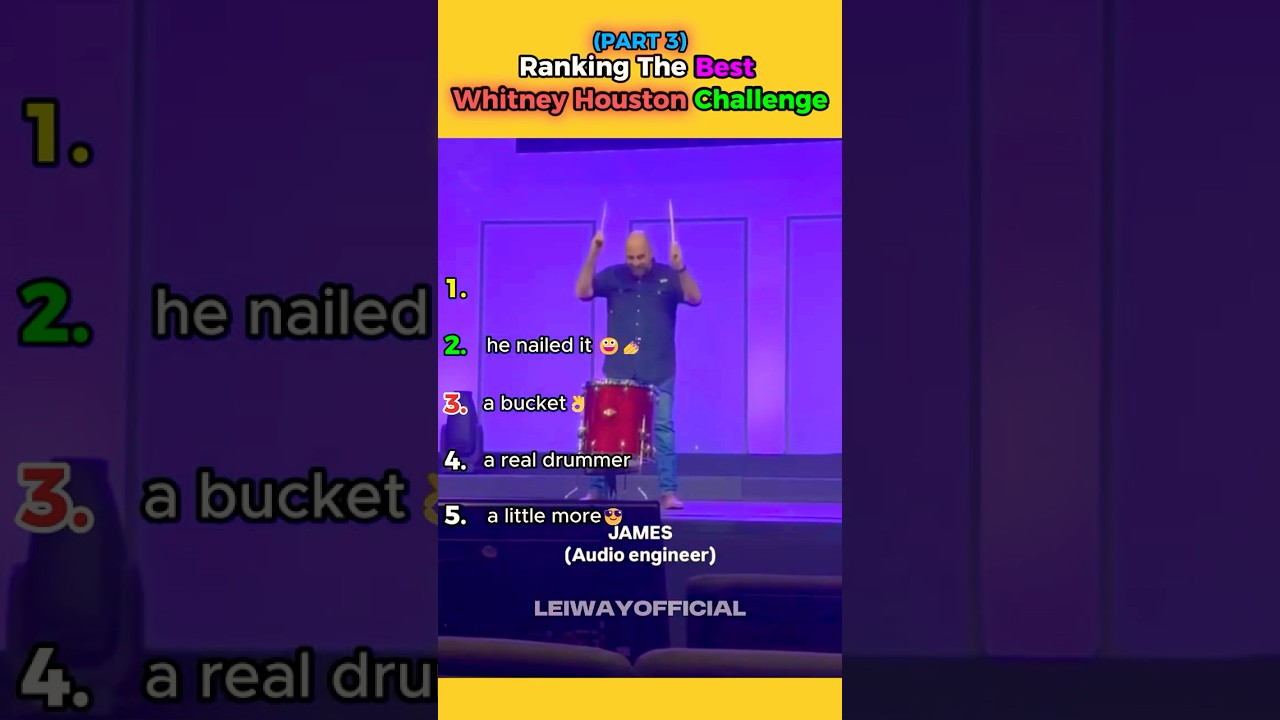 The Funniest Whitney Houston Drum Challenge Moments That Left Fans in Stitches