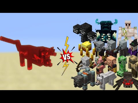 Ultimate Minecraft Mob Battle: Hell Hound vs All Mobs!
