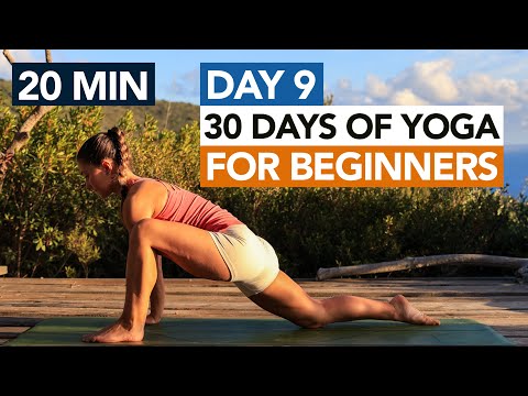 20 Min Relaxing Yoga Routine (Day 9) 30 Days of Yoga For Beginners thumbnail