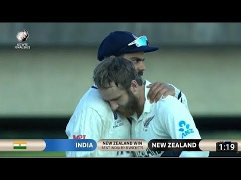 New Zealand won ICC WTC 2021 | Final moments
