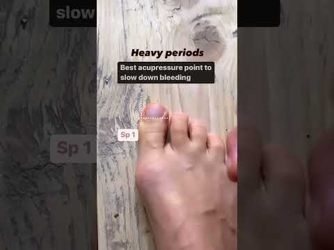 Acupressure point to stop heavy period bleeding