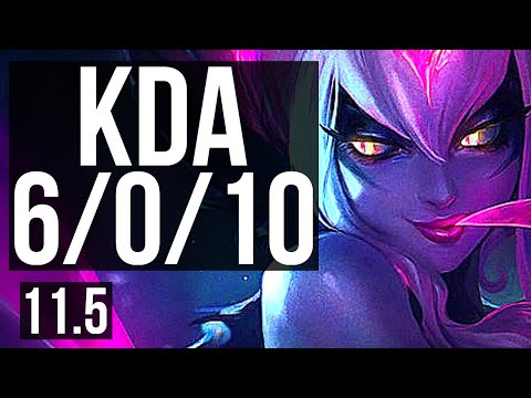 EVELYNN vs MASTER YI (JUNGLE) | 6/0/10, 400+ games, Dominating | NA Master | v11.5