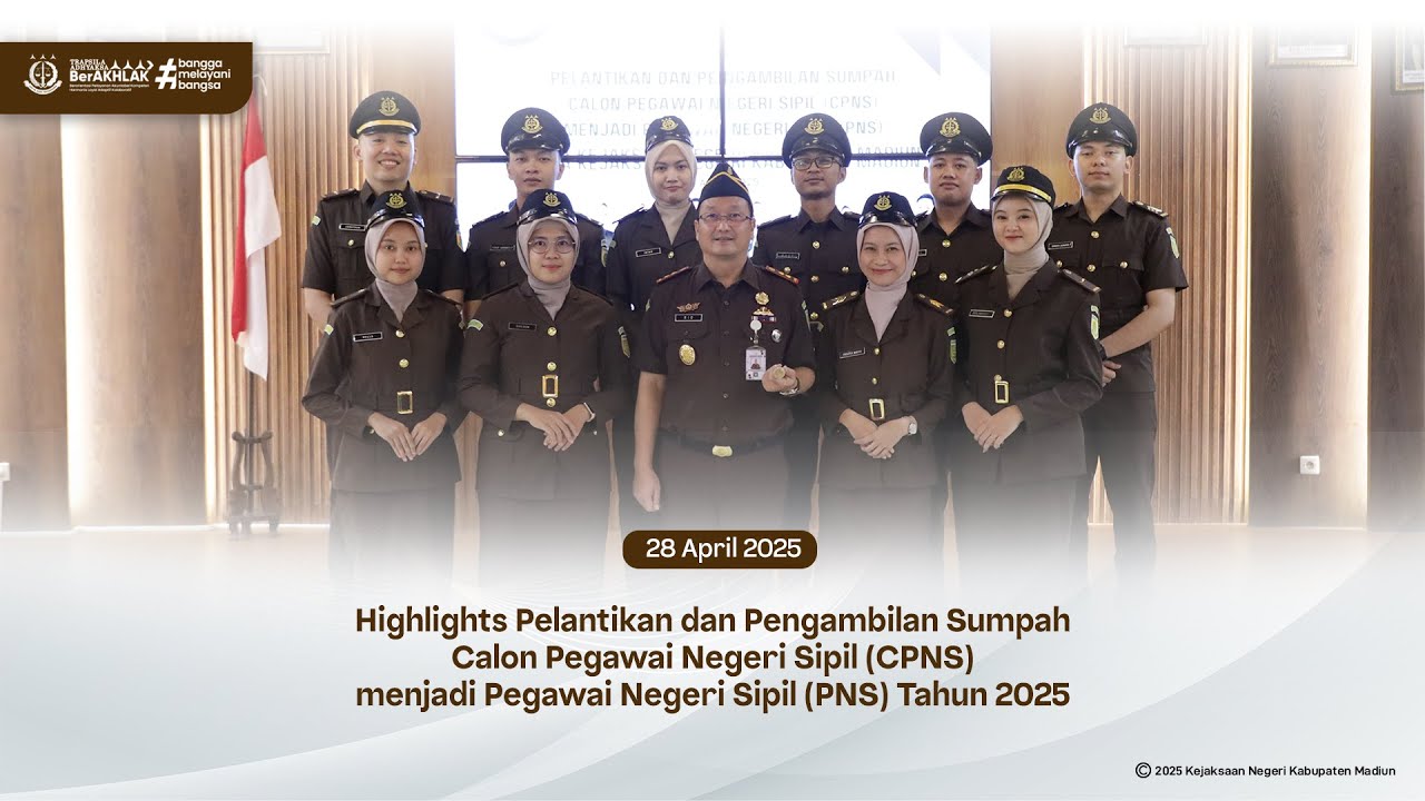 PELANTIKAN DAN PENGAMBILAN SUMPAH CALON PEGAWAI NEGERI SIPIL (CPNS) MENJADI PEGAWAI NEGERI SIPIL (PNS) TAHUN 2025