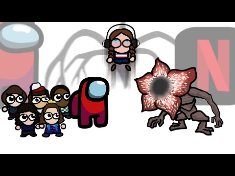 Mini Crewmate Kills Stranger Things Creatures | Among Us