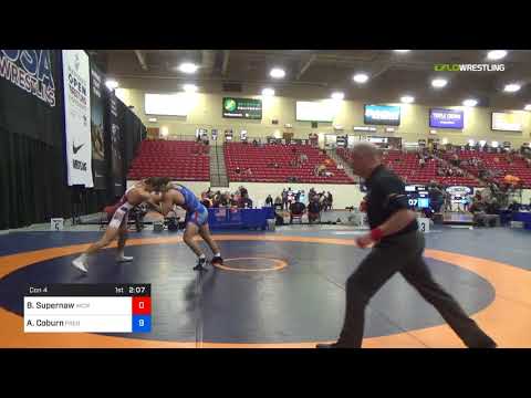2018 Marine Corps US Open/Senior Men's Freestyle 86 Con 4 - Brandon Supernaw (WCWC) Vs. Austin Cob