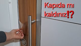 Anahtar içeride mi kaldı‼️ 2 Dakikada kendiniz açın💯 Çelik kapı nasıl 