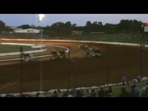 Kevin Hopwood crash - Sydney Speedway 2012