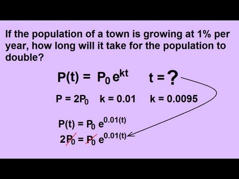 Algebra - Exponential Growth and Decay Word Problems (3 of 7) Population Growth