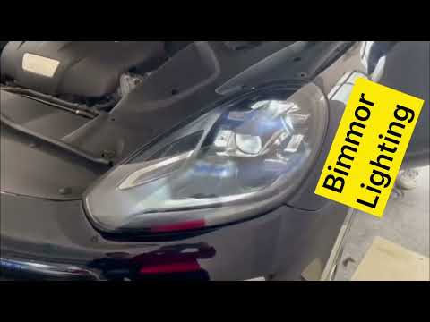 Bimmor lighting : Porsche Cayenne headlight xenon 15-17 modified upgraded Full Led Matrix headlamp