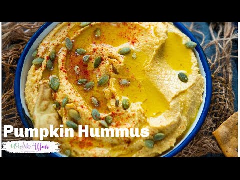 Pumpkin Hummus Recipe (Appetizer, Vegan & Gluten-free)