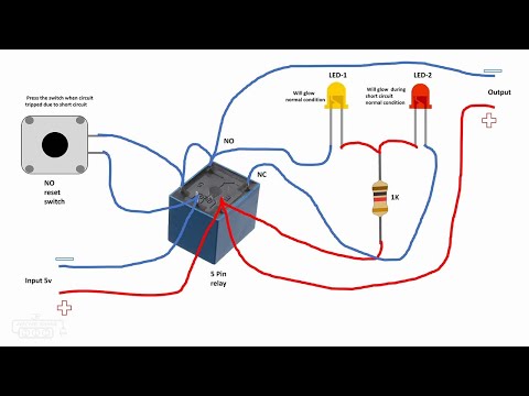 Electric Series line testing board connection animation video
