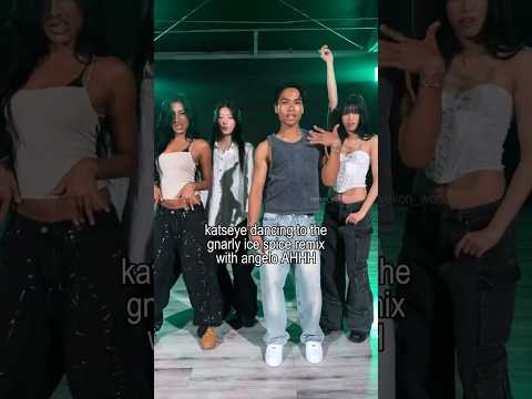 katseye dancing to gnarly ice spice remix with angelo ✨ #katseye