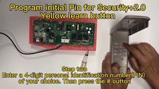 New 878MAX Garage Door Opener Keypad - Yellow Learn Button Door Opener Pairing & Use Tutorials