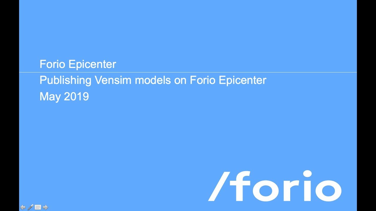 Publishing Vensim models on Forio Epicenter