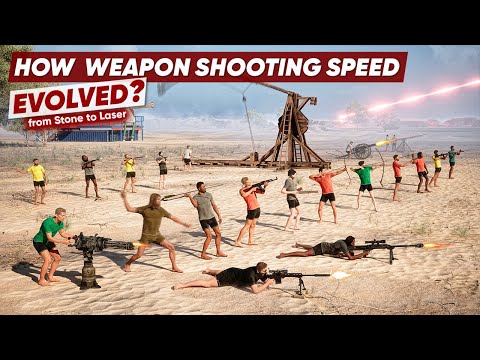 Weapon Evolution ⚡ Shooting SPEED Comparison