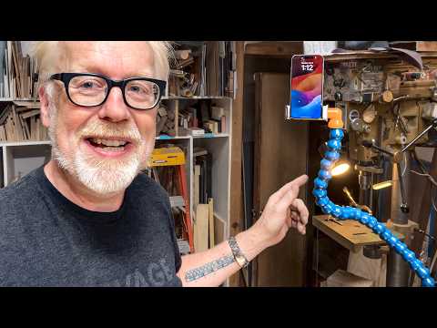 Adam Savage Builds a New Camera Mount to Film Himself!