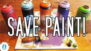 Spray Cans Are ALMOST NEVER Empty When Trashed! HOW TO Recover Paint From An Aerosol Spray!