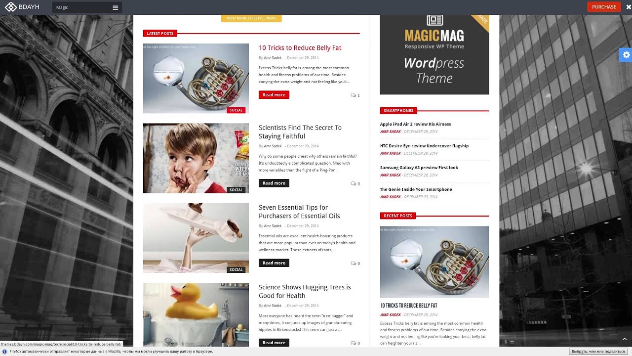 Magic - Responsive WordPress News, Magazine, Blog Theme