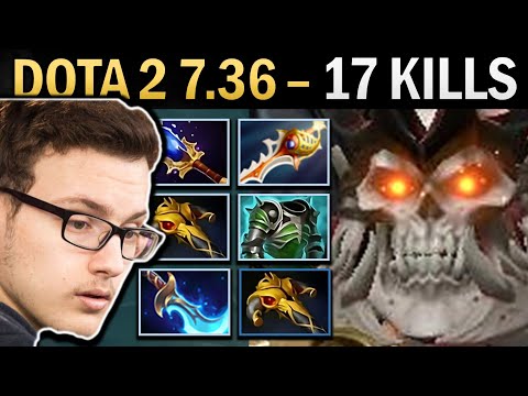 Wraith King Gameplay Miracle with Radiance and Rapier - Dota 2 7.36